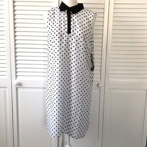 DANILLO BOUTIQUE White Sleeveless Shirt Dress Size 16